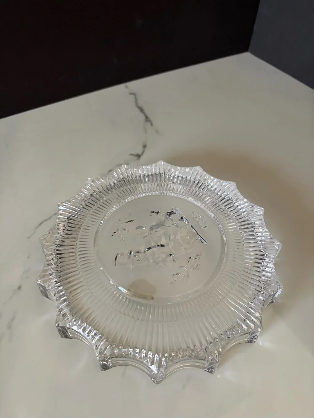 Jolly Snowman 2007 Christmas Plate by Waterford Crystal